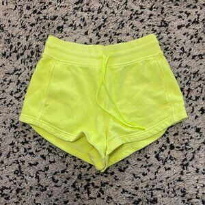 Lululemon Neon Yellow workout shorts Size 4